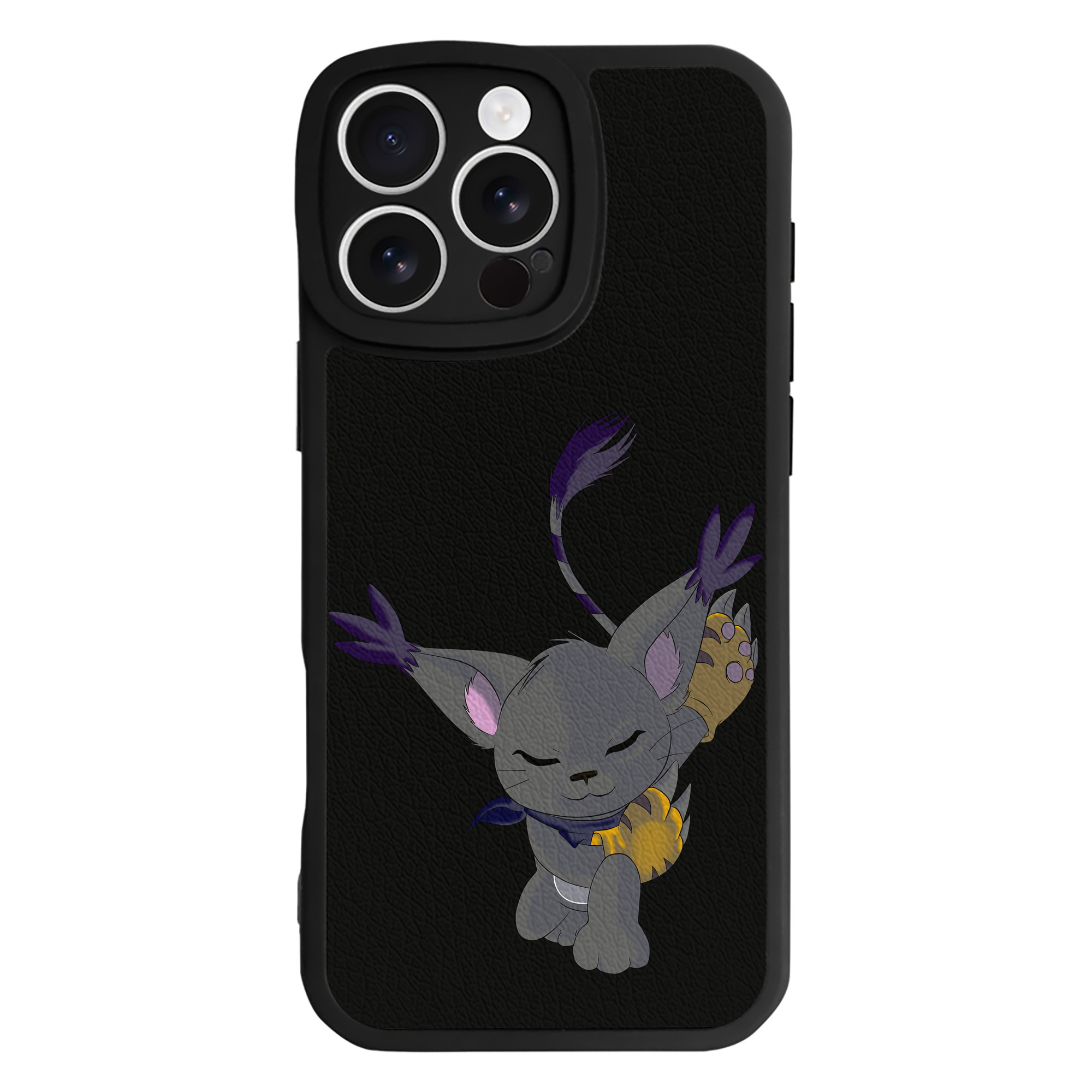 （画像用） Digimon デジタルモンスター/デジモン 【iPhone 16シリーズ対応】シリコンスマホケース（レザー調） 材質：シリコン